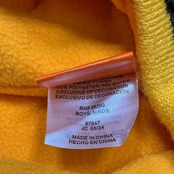 Garfield Hat Gloves Knit Set Nickelodeon Black Orange NEW Unisex Kids One Size - Picture 10 of 16